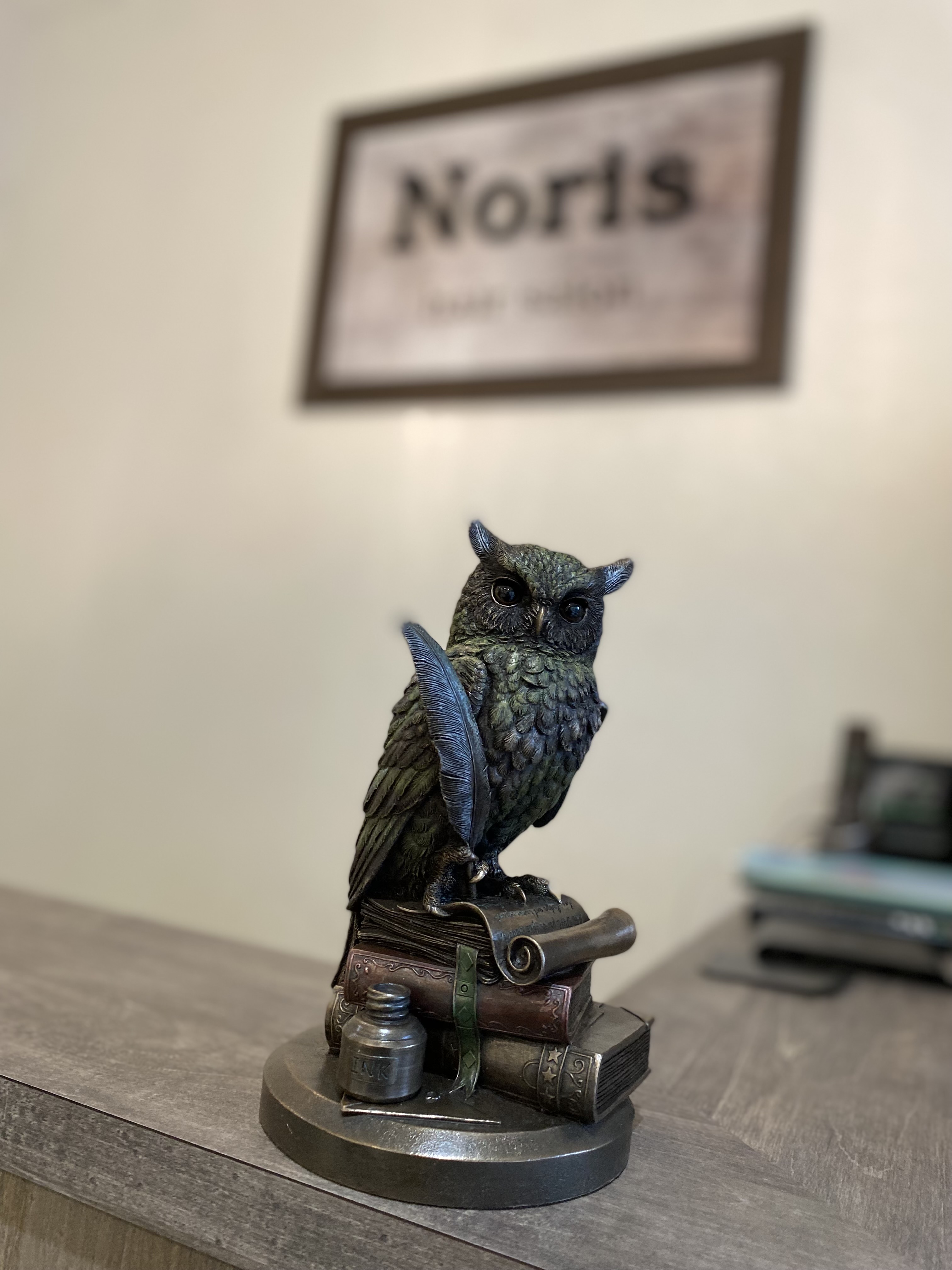 Norisのフクロウのオブジェ
